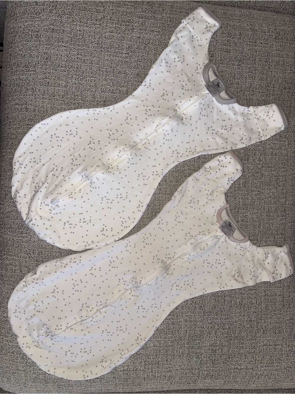 Amazing Baby Transitional Swaddle Sack, Cotton, Confetti Sterling, 0-3mo 6-14lbs